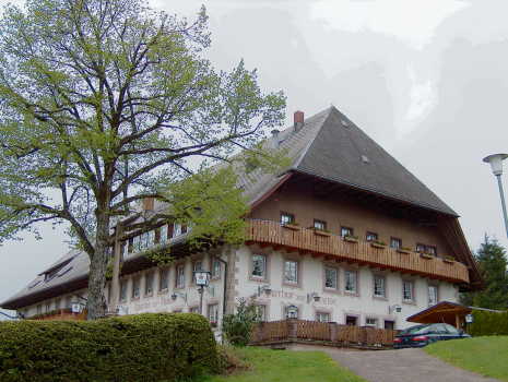 Start am Hotel-Gasthof Traube in Waldau